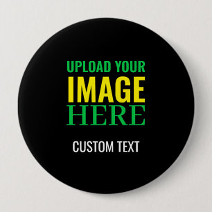 Moderne bearbeitbare einfache schwarze Bild- und T Button