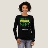 MODERNE BEARBEITBARE EINFACHE SCHWARZE BILDTEXTVOR Tri-Blend SHIRT (Volle Vorderseite)