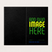 MODERNE BEARBEITBARE, EINFACHE TEMPLATE FÜR SCHWAR (Außenseite Aufgefaltet)