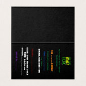 MODERNE BEARBEITBARE, EINFACHE TEMPLATE FÜR SCHWAR (Innenseite Aufgefaltet)