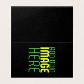 MODERNE BEARBEITBARE, EINFACHE TEMPLATE FÜR SCHWAR (Außenseite Aufgefaltet)