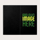 MODERNE BEARBEITBARE, EINFACHE TEMPLATE FÜR SCHWAR (Außenseite Aufgefaltet)