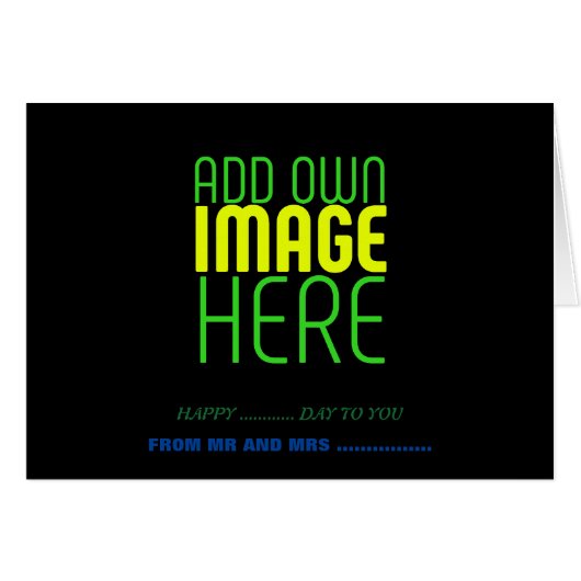 MODERNE BEARBEITBARE, EINFACHE TEMPLATE FÜR SCHWAR (Vorderseite (Horizontal))