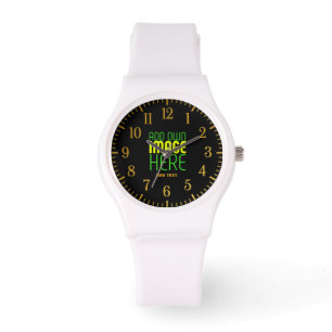 MODERNE BEARBEITBARE, EINFACHE TEMPLATE FÜR SCHWAR ARMBANDUHR