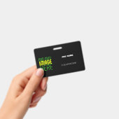 MODERNE BEARBEITBARE, EINFACHE TEMPLATE FÜR SCHWAR AUSWEIS (Handheld)