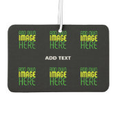 MODERNE BEARBEITBARE, EINFACHE TEMPLATE FÜR SCHWAR AUTOLUFTERFRISCHER (Rückseite)