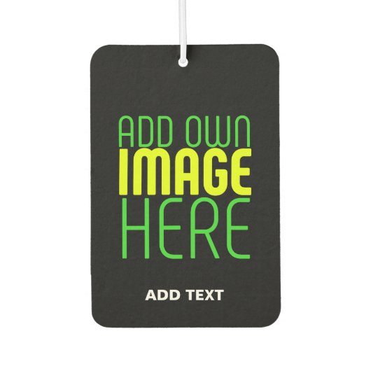 MODERNE BEARBEITBARE, EINFACHE TEMPLATE FÜR SCHWAR AUTOLUFTERFRISCHER (Vorderseite)