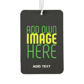 MODERNE BEARBEITBARE, EINFACHE TEMPLATE FÜR SCHWAR AUTOLUFTERFRISCHER (Rückseite)