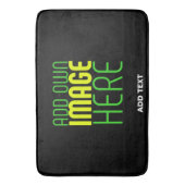 MODERNE BEARBEITBARE, EINFACHE TEMPLATE FÜR SCHWAR BADEMATTE (Vorderseite Vertikal)