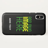 MODERNE BEARBEITBARE, EINFACHE TEMPLATE FÜR SCHWAR Case-Mate iPhone HÜLLE (Rückseite (Horizontal))