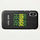MODERNE BEARBEITBARE, EINFACHE TEMPLATE FÜR SCHWAR Case-Mate iPhone HÜLLE (Rückseite (Horizontal))