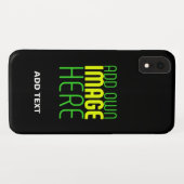 MODERNE BEARBEITBARE, EINFACHE TEMPLATE FÜR SCHWAR Case-Mate iPhone HÜLLE (Rückseite (Horizontal))