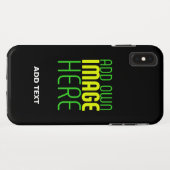 MODERNE BEARBEITBARE, EINFACHE TEMPLATE FÜR SCHWAR Case-Mate iPhone HÜLLE (Rückseite (Horizontal))