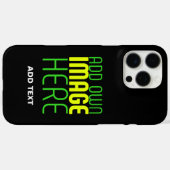 MODERNE BEARBEITBARE, EINFACHE TEMPLATE FÜR SCHWAR Case-Mate iPhone HÜLLE (Rückseite (Horizontal))