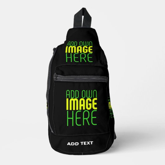 MODERNE BEARBEITBARE, EINFACHE TEMPLATE FÜR SCHWAR CROSSBODY BAG (Vorderseite)