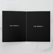 MODERNE BEARBEITBARE, EINFACHE TEMPLATE FÜR SCHWAR DANKESKARTE (Innenseite)