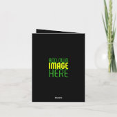 MODERNE BEARBEITBARE, EINFACHE TEMPLATE FÜR SCHWAR DANKESKARTE (Rückseite)