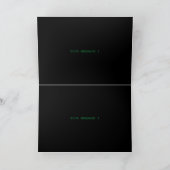MODERNE BEARBEITBARE, EINFACHE TEMPLATE FÜR SCHWAR DANKESKARTE (Innenseite)