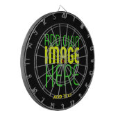 MODERNE BEARBEITBARE, EINFACHE TEMPLATE FÜR SCHWAR DARTSCHEIBE (Vorderseite Links)