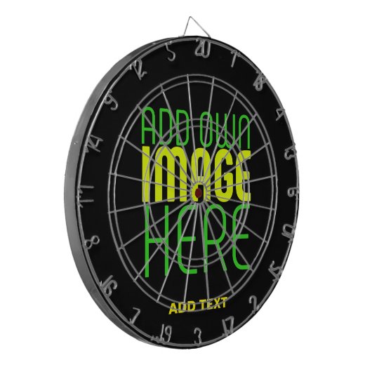 MODERNE BEARBEITBARE, EINFACHE TEMPLATE FÜR SCHWAR DARTSCHEIBE (Vorderseite Links)