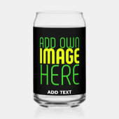 MODERNE BEARBEITBARE, EINFACHE TEMPLATE FÜR SCHWAR DOSENGLAS (Vorderseite)