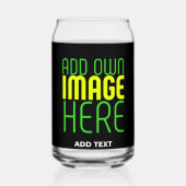 MODERNE BEARBEITBARE, EINFACHE TEMPLATE FÜR SCHWAR DOSENGLAS (Rückseite)