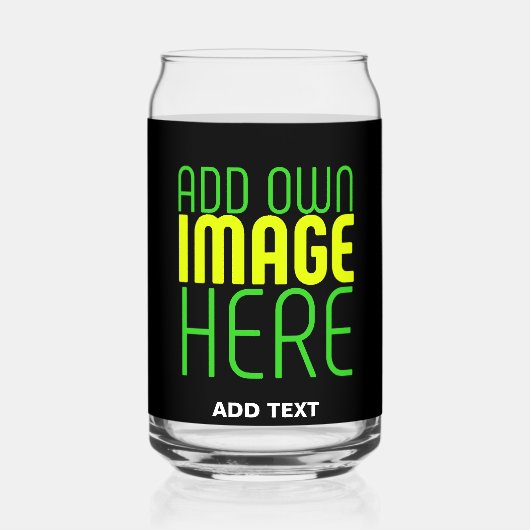 MODERNE BEARBEITBARE, EINFACHE TEMPLATE FÜR SCHWAR DOSENGLAS (Rückseite)