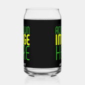 MODERNE BEARBEITBARE, EINFACHE TEMPLATE FÜR SCHWAR DOSENGLAS (Rechts)