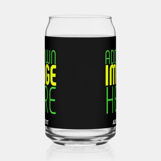 MODERNE BEARBEITBARE, EINFACHE TEMPLATE FÜR SCHWAR DOSENGLAS (Rechts)