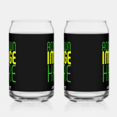 MODERNE BEARBEITBARE, EINFACHE TEMPLATE FÜR SCHWAR DOSENGLAS (Links)