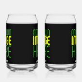 MODERNE BEARBEITBARE, EINFACHE TEMPLATE FÜR SCHWAR DOSENGLAS (Rechts)