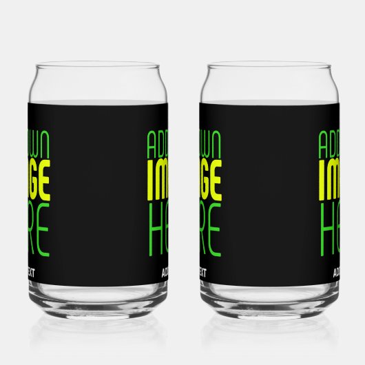 MODERNE BEARBEITBARE, EINFACHE TEMPLATE FÜR SCHWAR DOSENGLAS (Rechts)