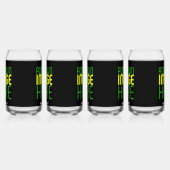 MODERNE BEARBEITBARE, EINFACHE TEMPLATE FÜR SCHWAR DOSENGLAS (Rechts)