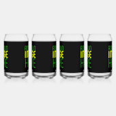 MODERNE BEARBEITBARE, EINFACHE TEMPLATE FÜR SCHWAR DOSENGLAS (Links)