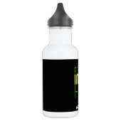 MODERNE BEARBEITBARE, EINFACHE TEMPLATE FÜR SCHWAR EDELSTAHLFLASCHE (Links)