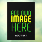 MODERNE BEARBEITBARE, EINFACHE TEMPLATE FÜR SCHWAR FENSTERAUFKLEBER (Blatt 3)