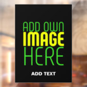 MODERNE BEARBEITBARE, EINFACHE TEMPLATE FÜR SCHWAR FENSTERAUFKLEBER (Blatt 2)