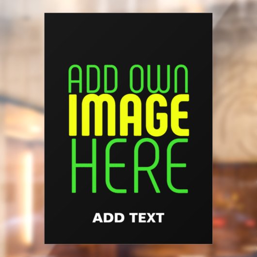 MODERNE BEARBEITBARE, EINFACHE TEMPLATE FÜR SCHWAR FENSTERAUFKLEBER (Blatt 2)