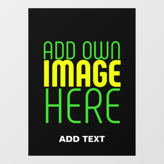 MODERNE BEARBEITBARE, EINFACHE TEMPLATE FÜR SCHWAR FENSTERAUFKLEBER (Blatt)