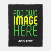 MODERNE BEARBEITBARE, EINFACHE TEMPLATE FÜR SCHWAR FLEECEDECKE (Vorderseite)