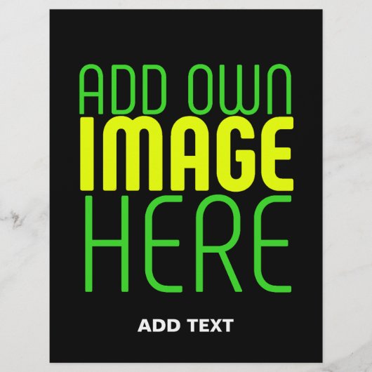 MODERNE BEARBEITBARE, EINFACHE TEMPLATE FÜR SCHWAR FLYER (Vorne)