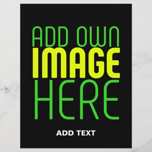 MODERNE BEARBEITBARE, EINFACHE TEMPLATE FÜR SCHWAR FLYER (Hinten)