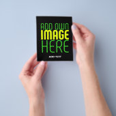 MODERNE BEARBEITBARE, EINFACHE TEMPLATE FÜR SCHWAR FLYER (Gruppe)