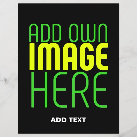 MODERNE BEARBEITBARE, EINFACHE TEMPLATE FÜR SCHWAR FLYER (Vorne)