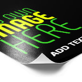 MODERNE BEARBEITBARE, EINFACHE TEMPLATE FÜR SCHWAR FOTODRUCK (Ecke)