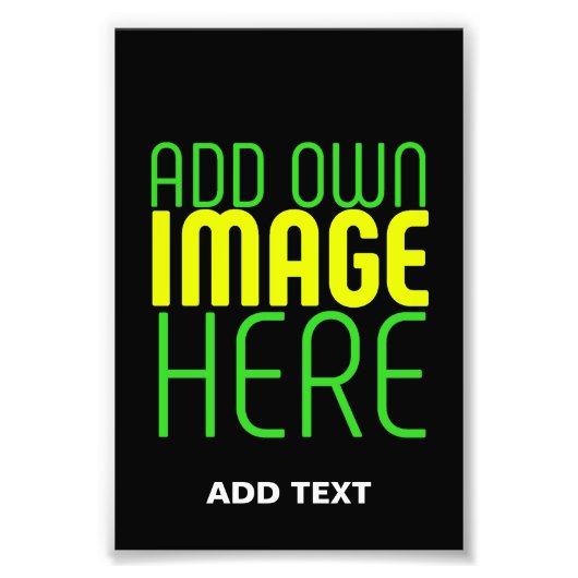 MODERNE BEARBEITBARE, EINFACHE TEMPLATE FÜR SCHWAR FOTODRUCK (Vorne)