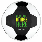 MODERNE BEARBEITBARE, EINFACHE TEMPLATE FÜR SCHWAR FUßBALL (Vorderseite)