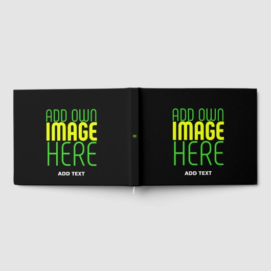 MODERNE BEARBEITBARE, EINFACHE TEMPLATE FÜR SCHWAR GÄSTEBUCH (Voll)