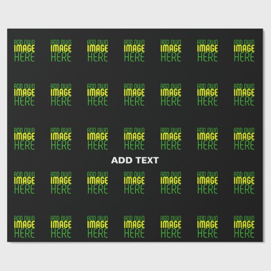 MODERNE BEARBEITBARE, EINFACHE TEMPLATE FÜR SCHWAR GESCHENKPAPIER (Flach)