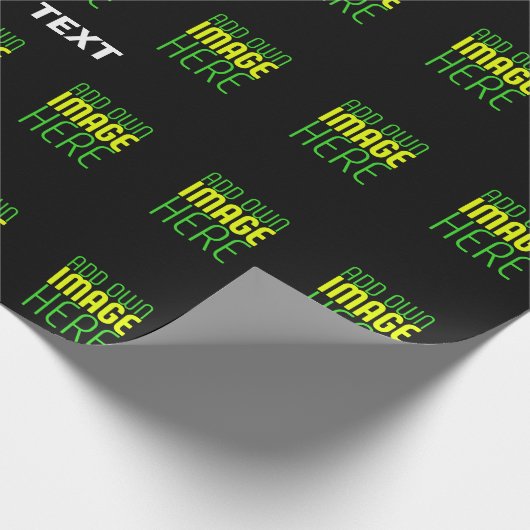 MODERNE BEARBEITBARE, EINFACHE TEMPLATE FÜR SCHWAR GESCHENKPAPIER (Ecke)